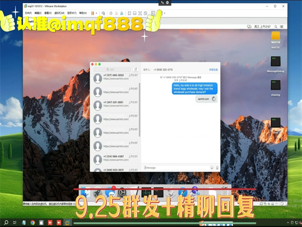 国际iMessage群发软件日均群发超百万条短信，广泛应用于跨境营销!